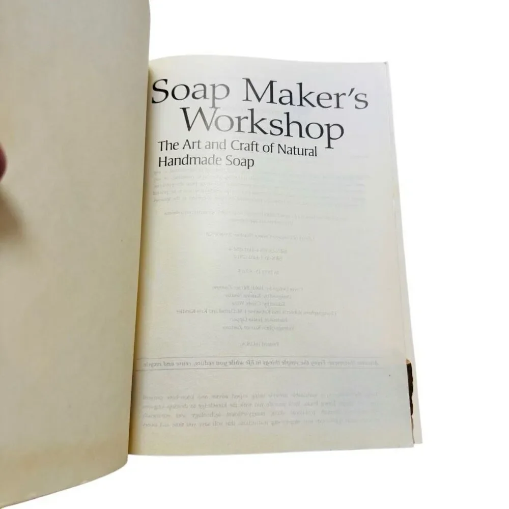 SOAP MAKER'S WORKSHOP: THE ART AND CRAFT OF NATURAL By Robert S. Mcdaniel Mint